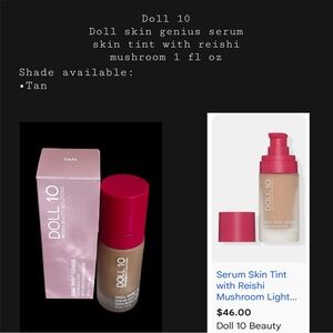 Doll 10 Skin genius serum Tint with Reishi Mushroom 1 fl oz- Tan